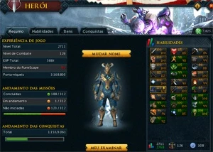 Conta rs3 305 qp total 2711 1.8b e 15 anos com veteran cape - Runescape
