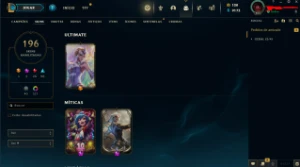 Contal Lol Lvl 405, 196 Skins, Gold 2 Flex - Full Acesso - League of Legends