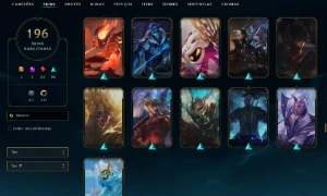 Contal Lol Lvl 405, 196 Skins, Gold 2 Flex - Full Acesso - League of Legends