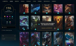 Contal Lol Lvl 405, 196 Skins, Gold 2 Flex - Full Acesso - League of Legends