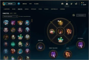 Conta lol todos campeões 800 skins, diamante honra 5 - League of Legends