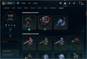 Conta lol todos campeões 800 skins, diamante honra 5 - League of Legends