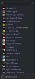 Conta Steam com 115 jogos