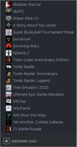 Conta Steam com 115 jogos