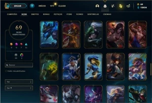 Conta Bronze 1 com 125 Champs e 69 Skins - League of Legends LOL