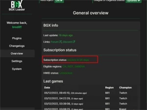 BGX KEY 26 DIAS - League of Legends LOL