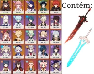 AR 55 Yae Miko, Shogun Raiden, Hutao, Venti, Diluc e Qiqi - Genshin Impact