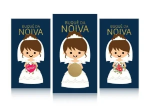 25 Raspadinhas Buquê da Noiva - Escolha o Modelo - Artesanato e Personalizados