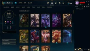 Conta de lol, platina season passada, 121 skins - League of Legends