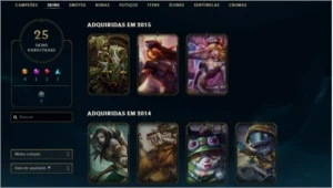 Conta Gold 2 com $150 em skins - League of Legends LOL