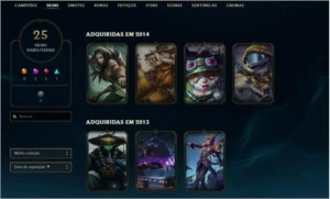 Conta Gold 2 com $150 em skins - League of Legends LOL