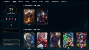 Conta Gold 2 com $150 em skins - League of Legends LOL