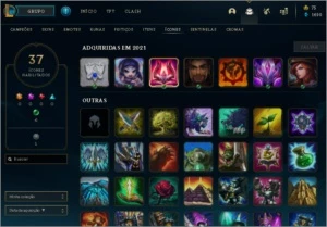 Conta Platina I League of Legends, mmr ruim, level 49 LOL