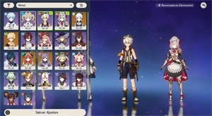 Conta Genshin Impact, Nilou, Ayaka, Cortadora da Neblina