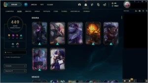 Conta LoL Platina - 449 skins - League of Legends
