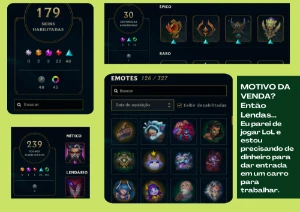 Conta do LOL (179 SKINS) - League of Legends