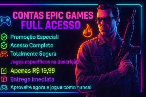 Conta Epic Full Acesso Avaliada Em Mais De 1.500 R$ Em Jogos - Epic Games