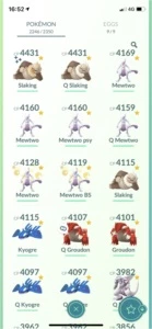 Conta Top 90 milhões XP - Pokémon