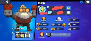 Conta brawl stars com 3 lendários e skins lendária do dyna