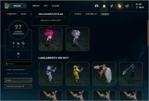 CONTA PLATINA 224 SKINS FULL CHAMPS - League of Legends LOL