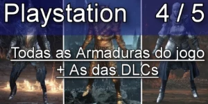 Dark Souls 3 - Todas as Armaduras do Jogo + DLCs - PS4/5