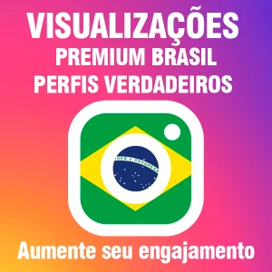Visualizações Storys Perfis Brasileiros - Instagram - Redes Sociais