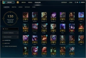 CONTA LOL NÍVEL 31 UNRANKED - 48 CAMPEOES - 20 SKINS - League of Legends