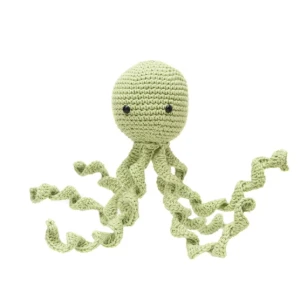 Polvo Newborn Verde Amigurumi - Artesanato e Personalizados
