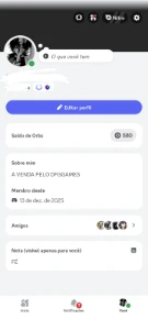 Conta de discord + 71 dias Ativa - Outros