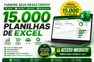 💥SOMENTE HOJE💥 15 Mil Planilhas Excel