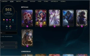 CONTA LOL DIAMANTE 4 / 203 SKINS - League of Legends