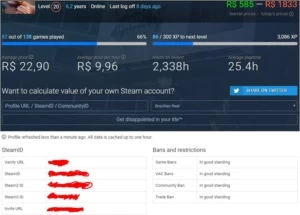 Conta Steam lvl 20 6 anos de serviço 110 jogos