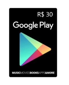 Gift Card Google Play 30R$ - Gift Cards