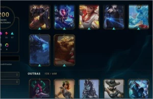 CONTA LOL 200 SKINS / PLATINA ULTIMA SEASON (MERCADO PAGO) - League of Legends