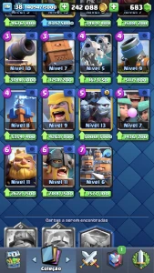 Conta Clash royale nível 38