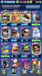 Conta Clash royale nível 38