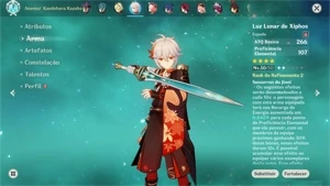 AR 56 com Nahida, Kazuha, Yelan, Kokomi, Ganyu c1 de Amos r2 - Genshin Impact