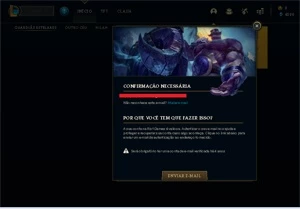 Conta Platina MMR ALTO VARIOS CHAMPS EMAIL NÂO CONFIRMADO - League of Legends LOL