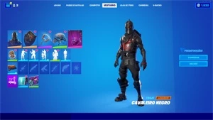 CONTA FORTNITE 70+ skins CAVALEIRO NEGRO+ 2k VBUCK
