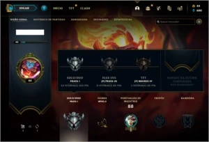 Conta prata 1 com 18 skins e 57 champs - League of Legends LOL