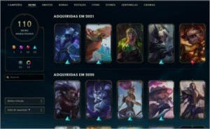 Conta GOLD 2 com 110 skins MAIN SUPPORT - League of Legends LOL