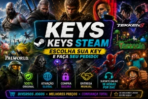 Keys para diversos jogos Steam - Outros