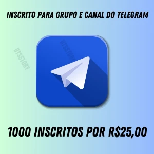 Inscritos telegram para grupo e canal
