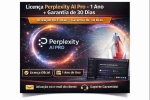 Licença Perplexity AI Pro - 1 Ano + Garantia de 30 Dias - Assinaturas e Premium