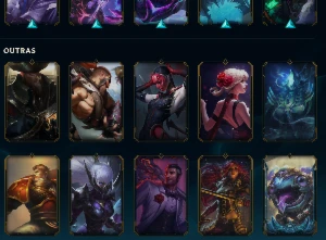CONTA DE LOL LVL355, MMR de esmeralda, 99 skins - League of Legends