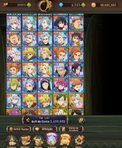 Conta Seven Deadly Sins: Grand Cross 7Ds (4k300 diamantes)