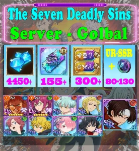 [GLOBAL]4400+ Diamonds Seven Deadly Sins 7DS Reroll Account