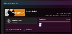 Conta Steam, Cs2 5.6K Horas - Counter Strike
