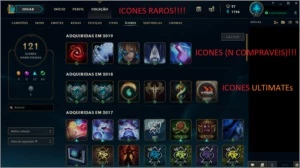 Conta League Of Legends 120 Champions 40 skins Smurf Bronze LOL