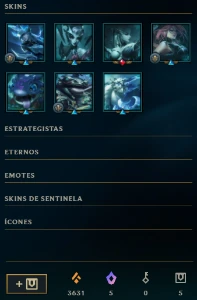 Conta Mestre 69% WR|MMR Challenger/GM | 256 Skins | 221K E.A - League of Legends LOL